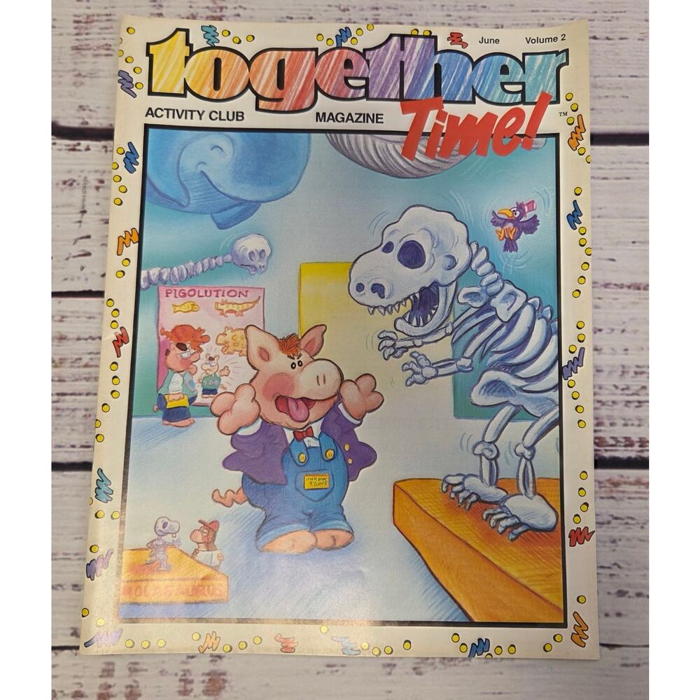 Together Time Activity Club Magazine June Vol 2 Vintage Kids Magazine